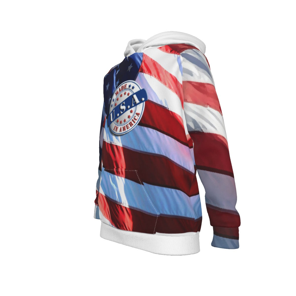 kIDS HOODIE-AMERICAN FLAG