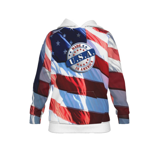 kIDS HOODIE-AMERICAN FLAG