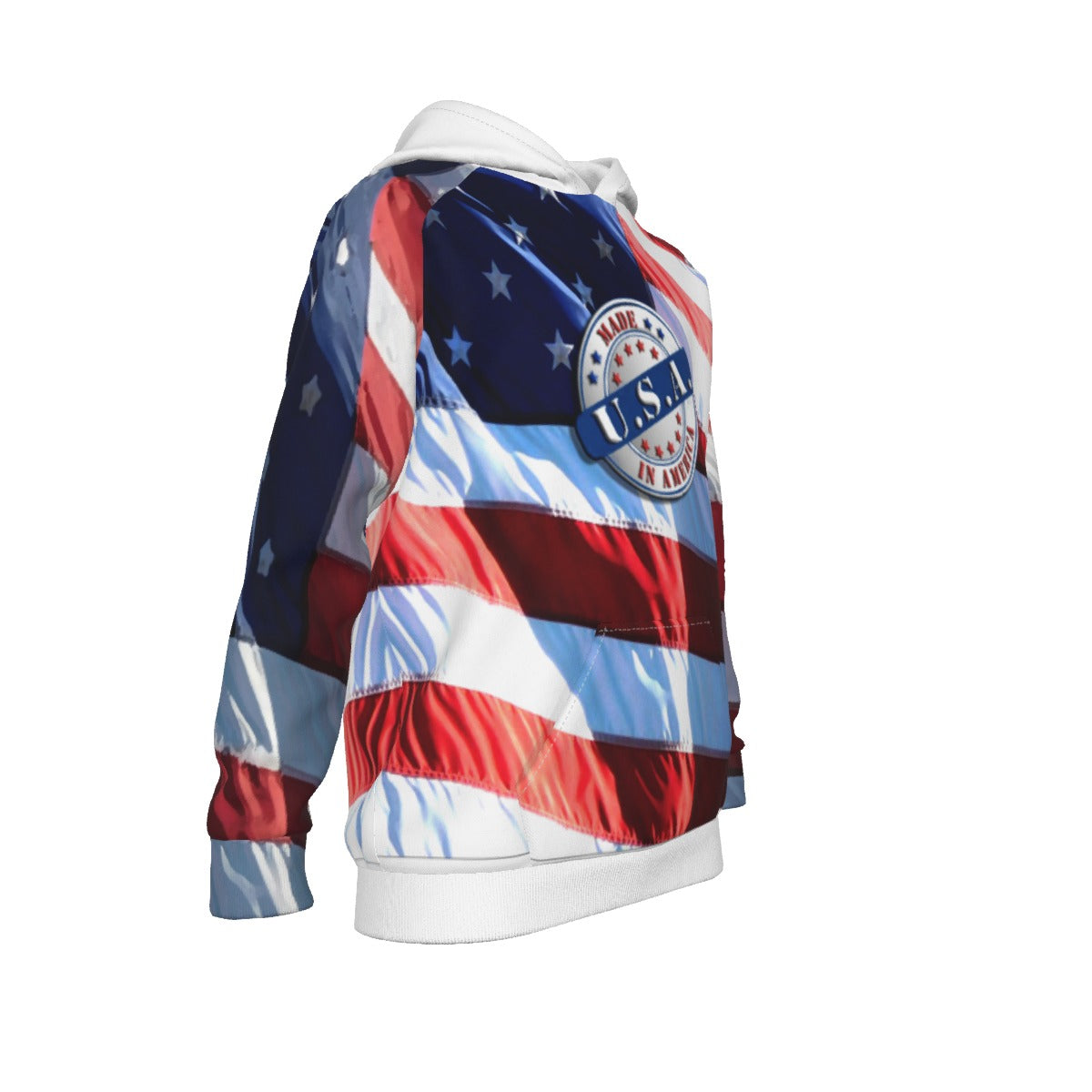 kIDS HOODIE-AMERICAN FLAG